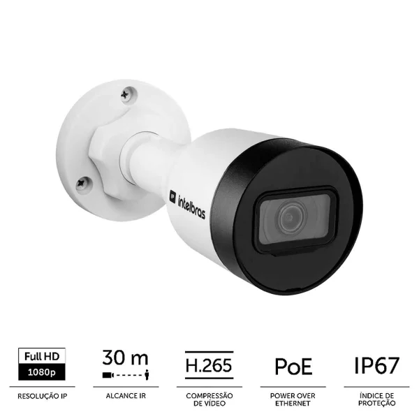 Câmera Intelbras VIP 1230 B G4 Full HD 1080p com Lente 3,6mm Bullet Resistente à Chuva IP67 IR de 30m - Image 2